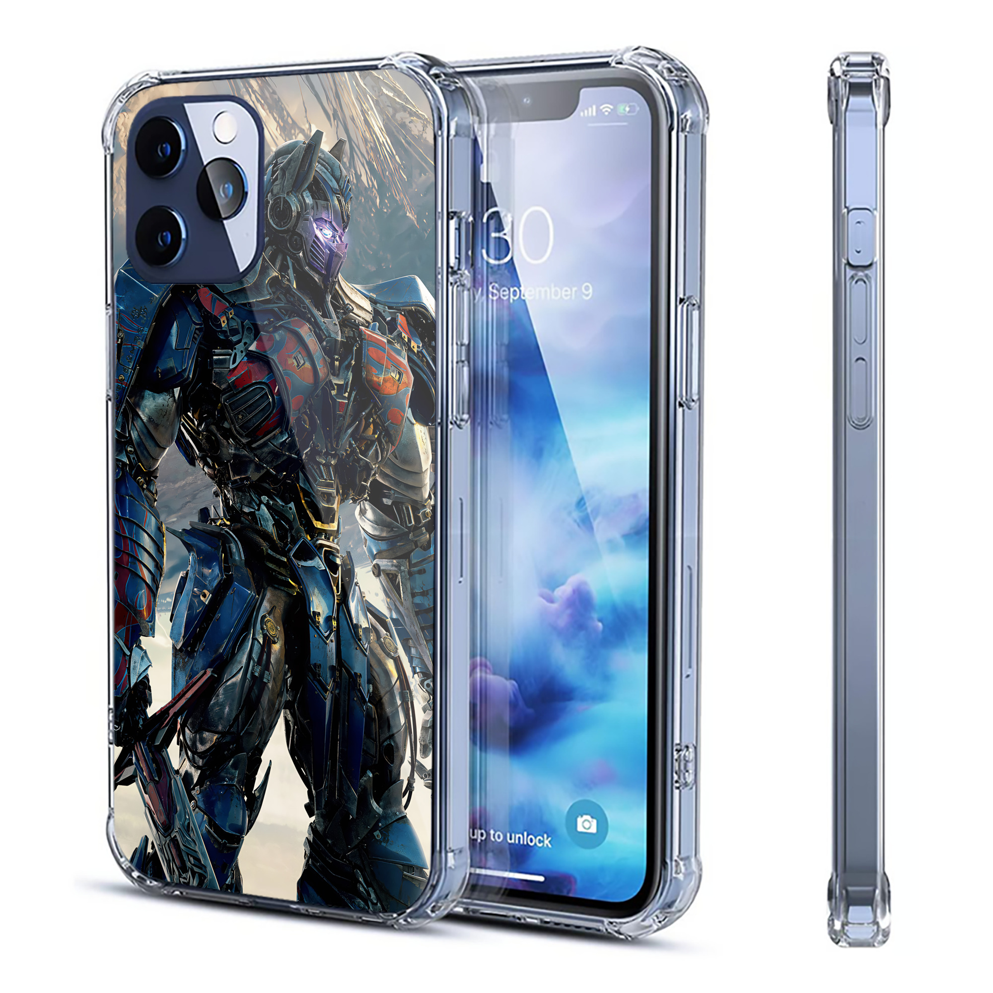 （画像用） Transformers トランスフォーマー 【iPhone 12シリーズ対応】透明スマホケース（クリアソフトケース）